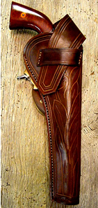 Leather Cowboy Holsters - Old West Leather Frank James Holster and Gun Belt