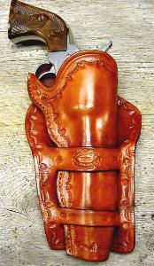 Old West Leather holsters - Cowboy Holsters and Gun Belts - knife sheaths and other old west accessories - SHOWN HERE: CHEYENNE HOLSTER
