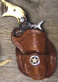 Old West Leather holsters - Cowboy Holsters and Gun Belts - knife sheaths and other old west accessories - SHOWN HERE:  SHERIFF'S MODEL OLD WEST HOLSTER