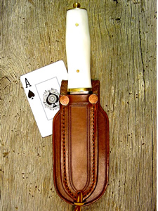 Leather Cowboy Holsters - Old West Leather Doc Holliday Dagger & Sheath