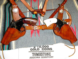 Old West Leather holsters and knife sheaths