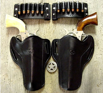 Old West Leather holsters and knife sheaths