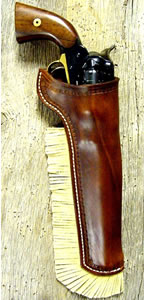 Leather Cowboy Holsters - Old West Leather Frank James Holster and Gun Belt