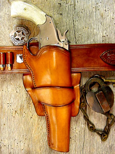 Old West Leather holsters and knife sheaths