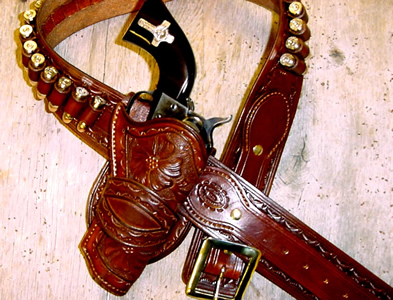 Old West Leather holsters and knife sheaths