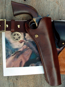 Appaloosa Movie Holsters from Viggo Mortensen and Ed Harris movie - Old West Gun Holsters - Frontier Holsters and Gunleather by Chisholms Trail Leather of Georgia