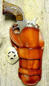Old West Leather holsters - Cowboy Holsters and Gun Belts - knife sheaths and other old west accessories - SHOWN HERE:  LINED HOLSTERS