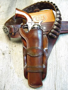 Old West Leather holsters and knife sheaths