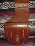 western leather saddle bags