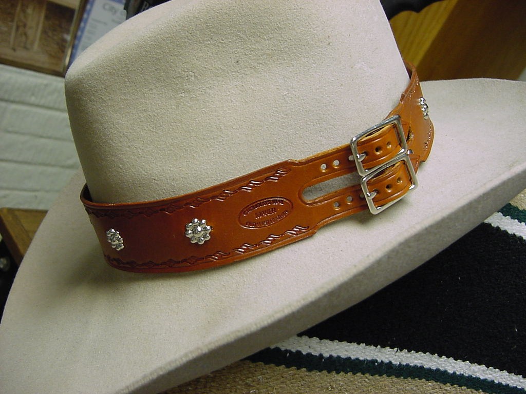 American Handcrafted Leather Western Hat Band – 3/8" English Bridle Leather For Men & Women