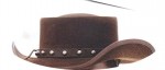 western leather hatband
