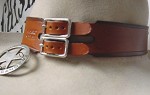 western leather hatband