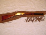 HALF FRINGED SUEDE RIFLE SCABBARD