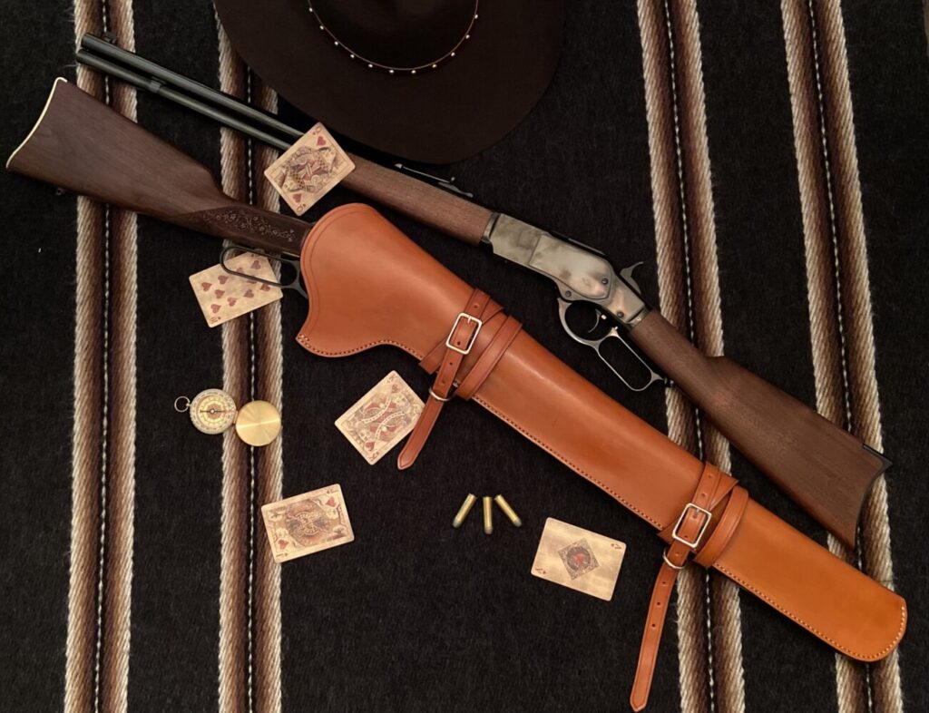 Leather Rifle Scabbards | Old West Leather, Buckles, Cowboy Holsters ...